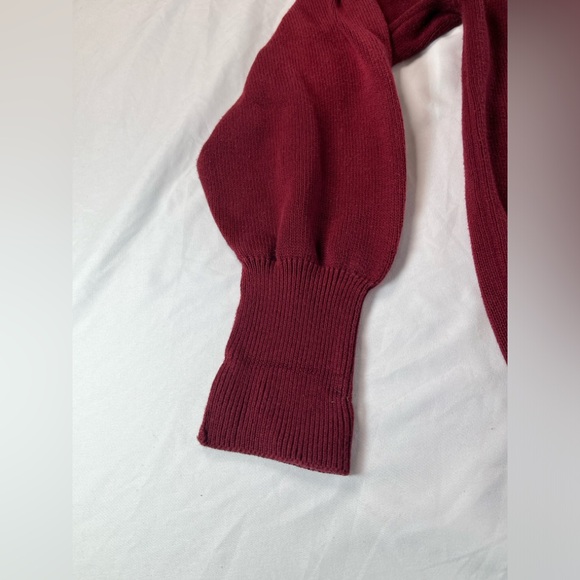 Men's Vintage Pickering Red Long Sleeve Lake Sunapee Country Club Sweater Large - Picture 4 of 15